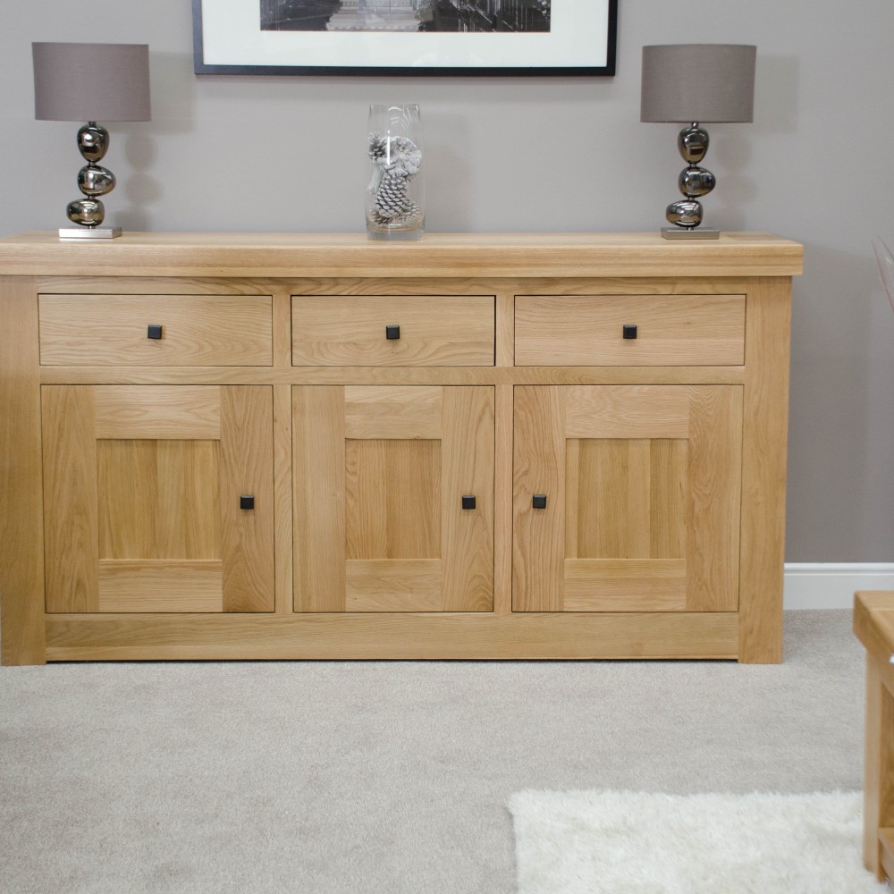Bordeaux Oak 3 Door 3 Drawer Sideboard Bordeaux Oak 3 Door 3 Drawer Sideboard