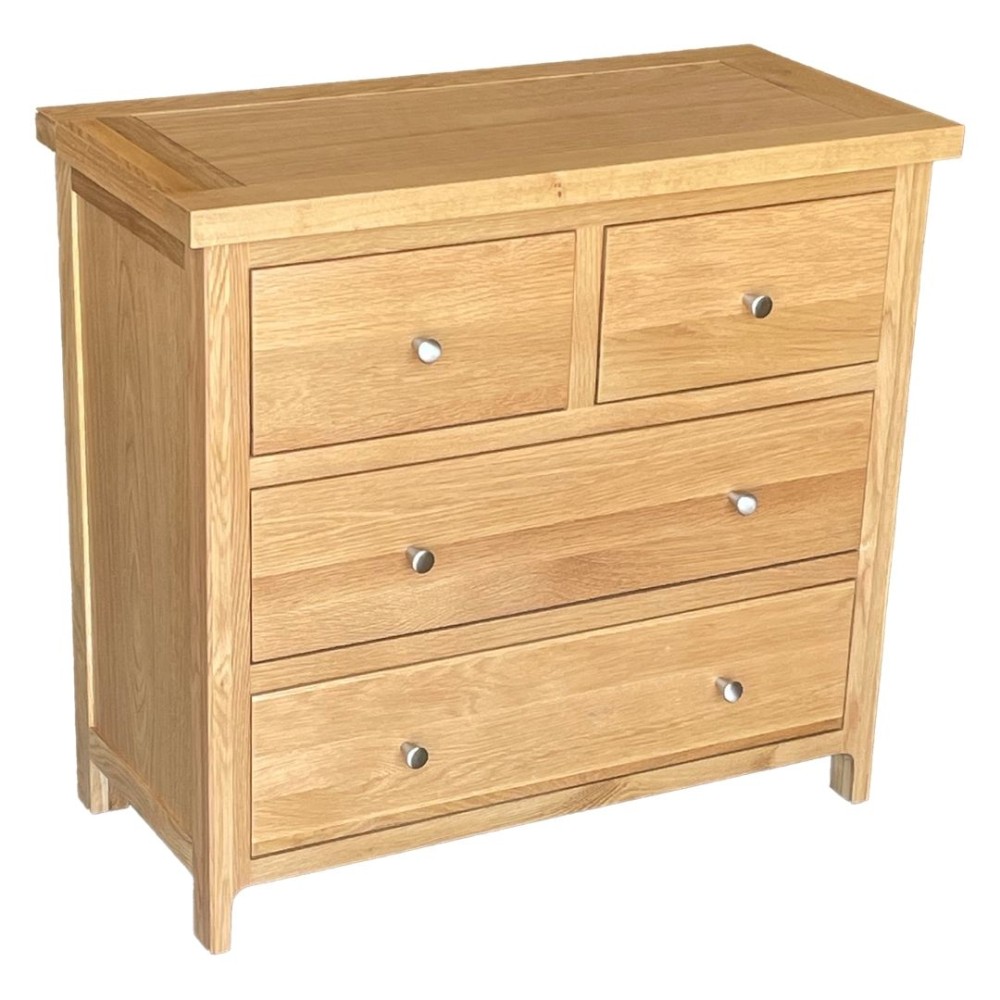 Como Oak 2 Over 2 Chest of Drawers