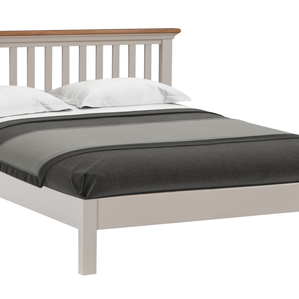 Cotswold Grey Painted Kingsize Bed Cotswold Grey Painted Kingsize Bed