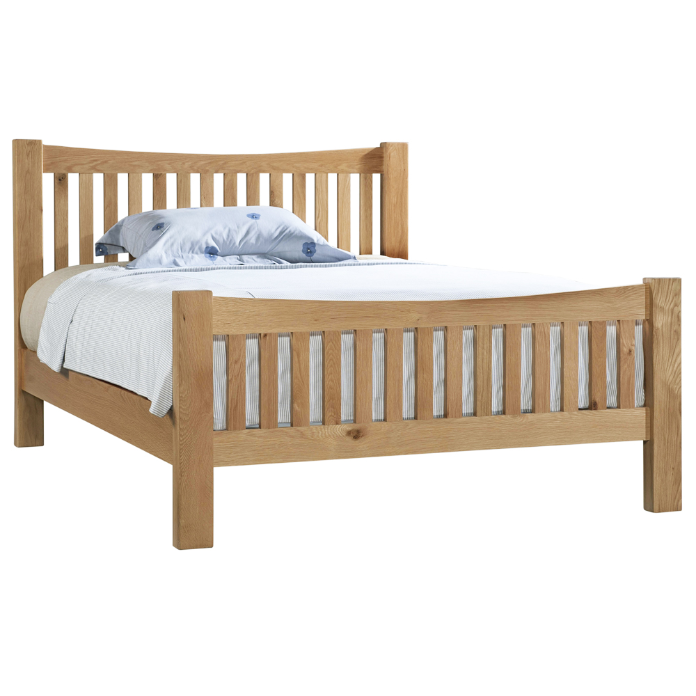 Dorset Oak 4'6'' Double High Foot End Bed Dorset Oak 4'6'' Double High Foot End Bed