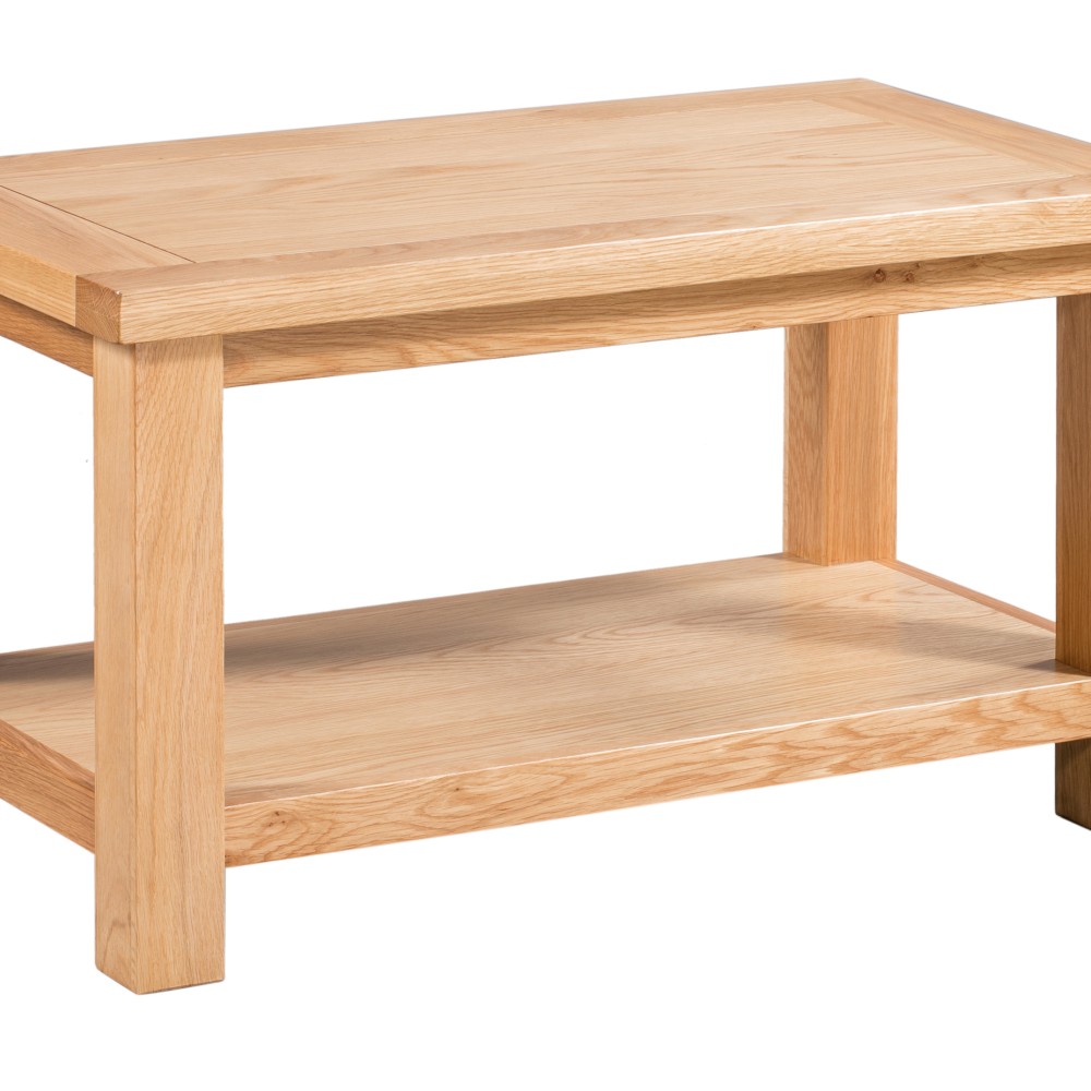 Dorset Oak Small Coffee Table with Shelf