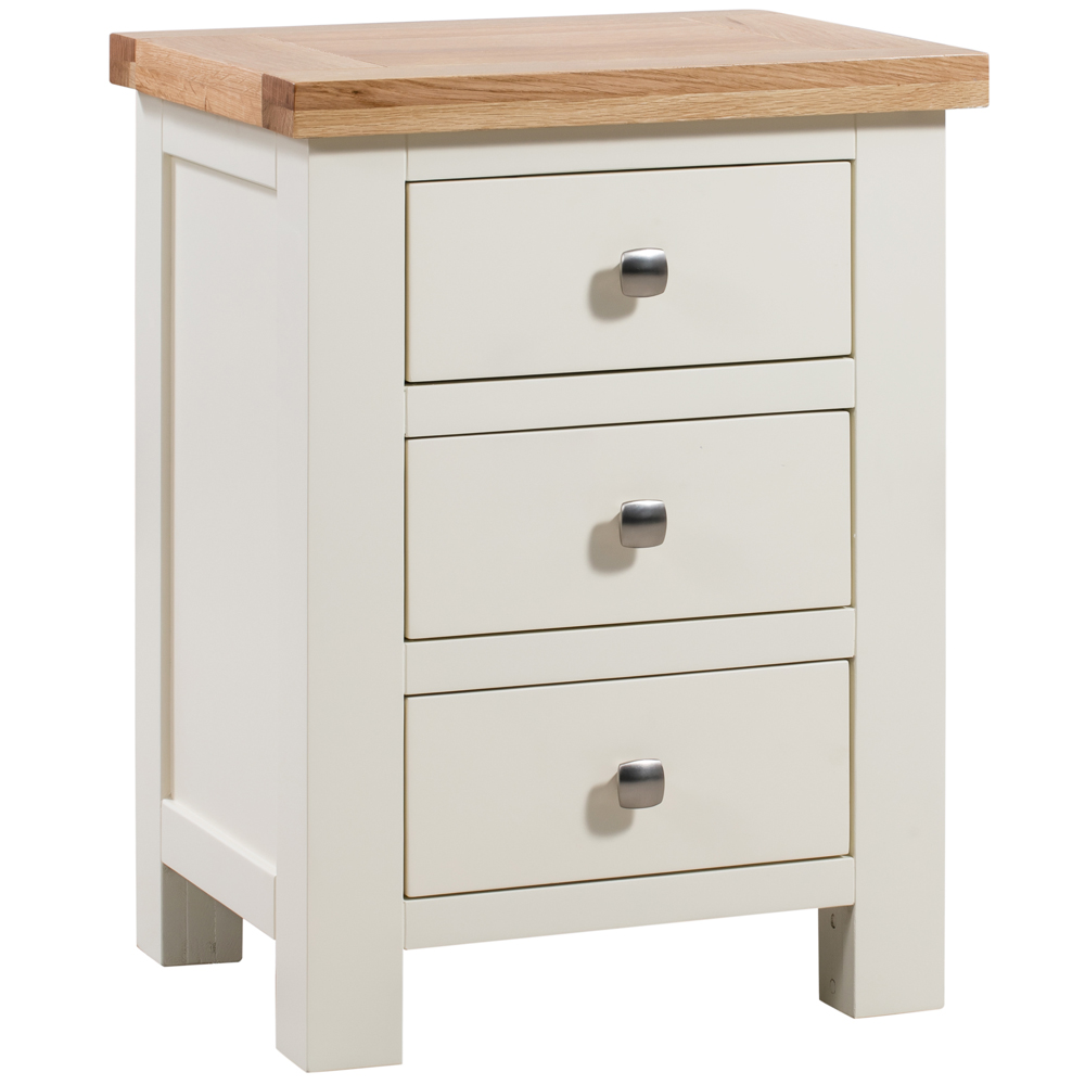 Dorset Painted 3 Drawer Bedside Dorset Painted 3 Drawer Bedside