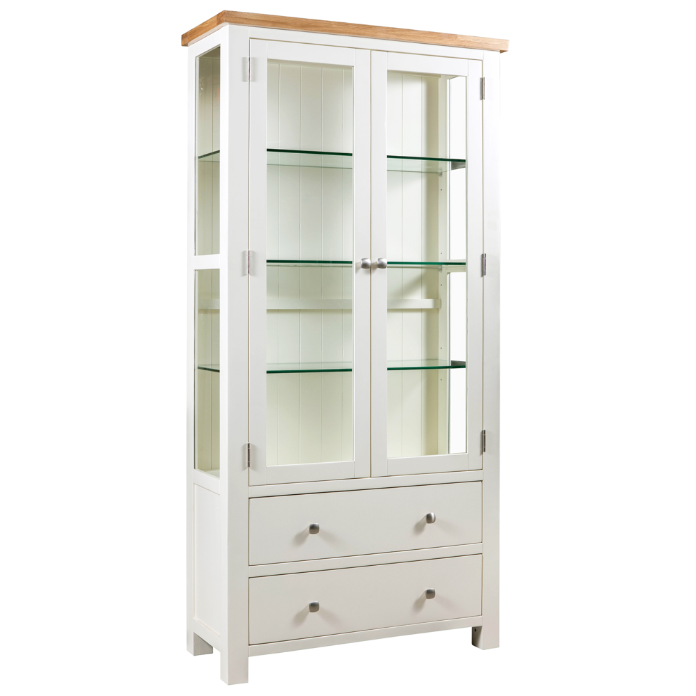 Dorset Painted Glass Display Cabinet Dorset Painted Glass Display Cabinet