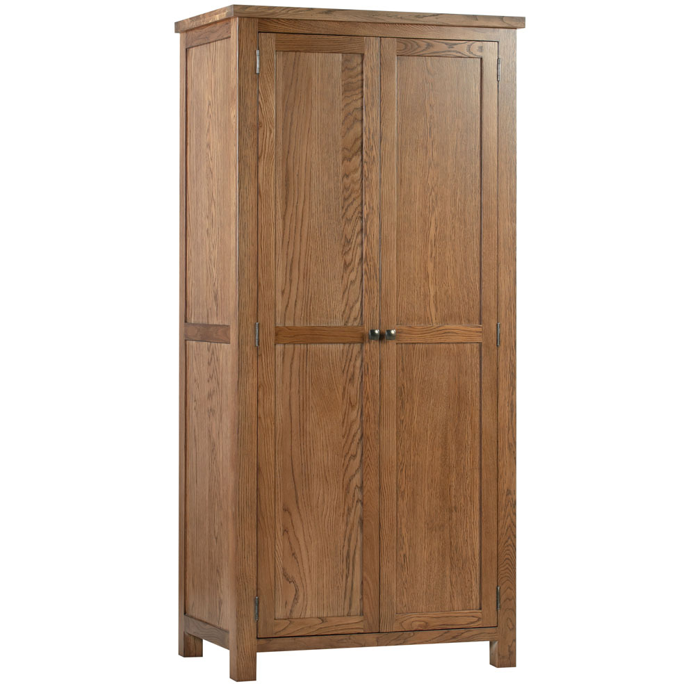 Dorset Rustic Oak Double Wardrobe Dorset Rustic Oak Double Wardrobe