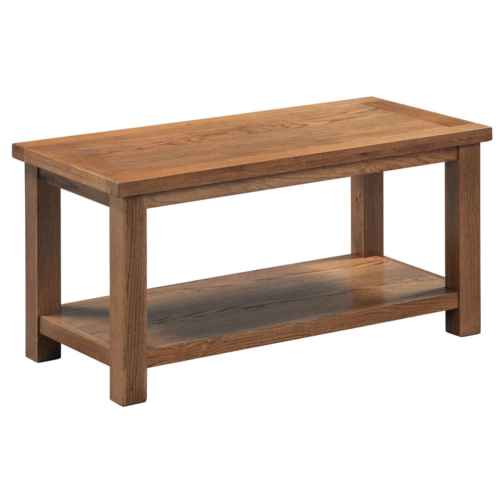 Dorset Rustic Oak Large Coffee Table with Shelf Dorset Rustic Oak Large Coffee Table with Shelf