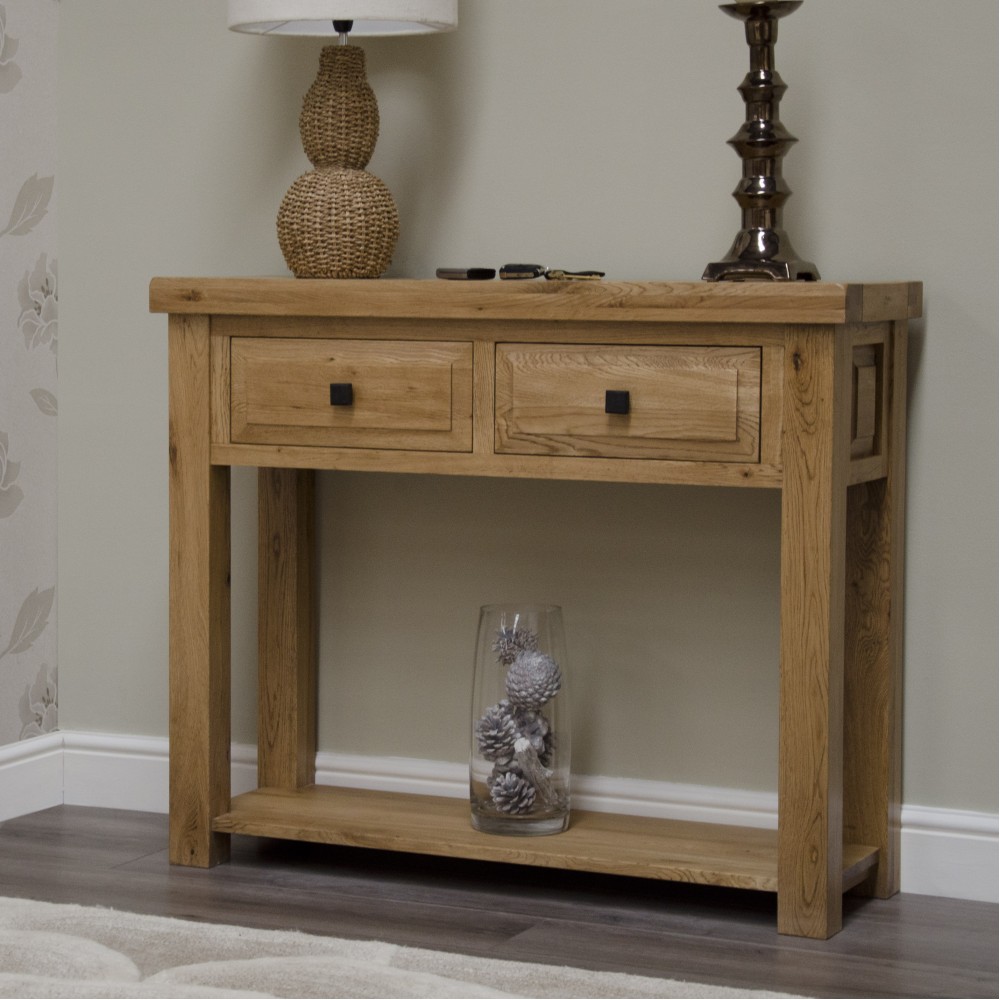 Deluxe Oak Hall Console Table Deluxe Oak Hall Console Table