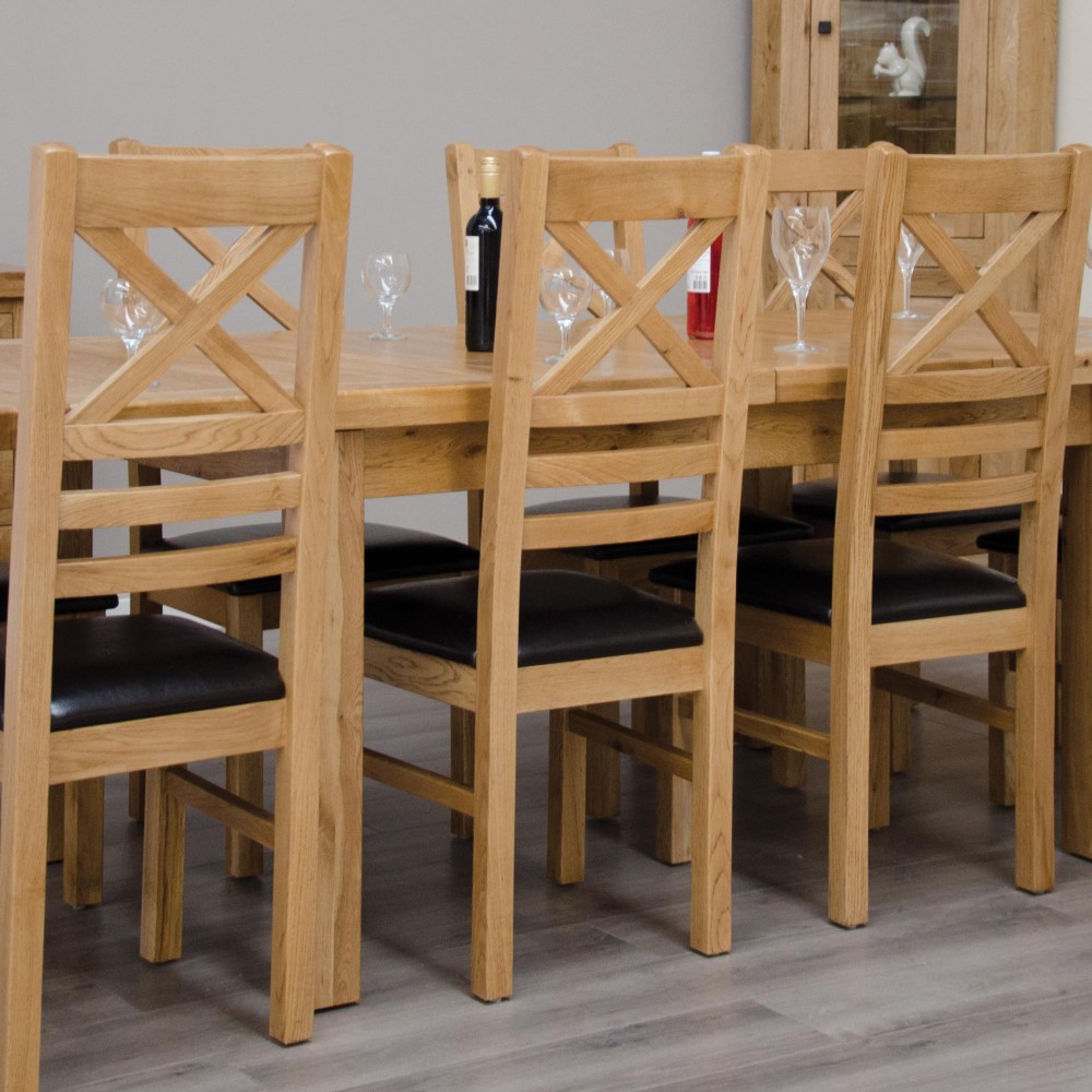 Deluxe Oak Medium 1500 Twin Leaf Extending Dining Table Deluxe Oak Medium 1500 Twin Leaf Extending Dining Table