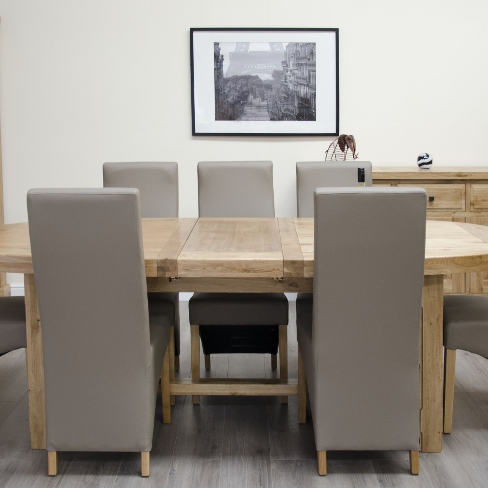 Deluxe Oak Super Oval Extending Dining Table Deluxe Oak Super Oval Extending Dining Table