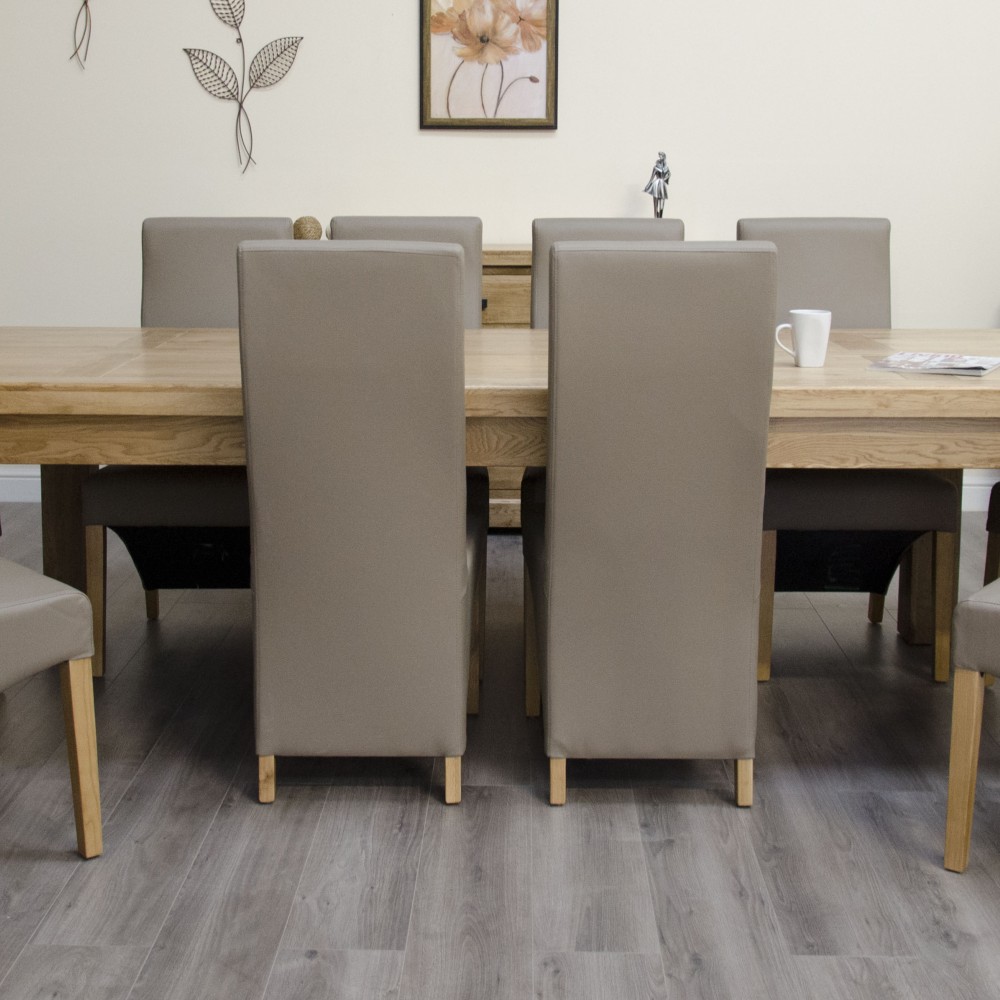 Deluxe Oak Super 2400 Twin Leaf Extending Dining Table Deluxe Oak Super 2400 Twin Leaf Extending Dining Table