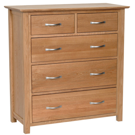 Devonshire New Oak 2 over 3 Chest of Drawers Devonshire New Oak 2 over 3 Chest of Drawers
