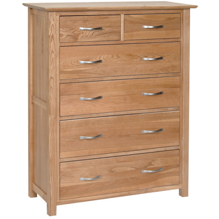 Devonshire New Oak 2 over 4 Chest of Drawers Devonshire New Oak 2 over 4 Chest of Drawers