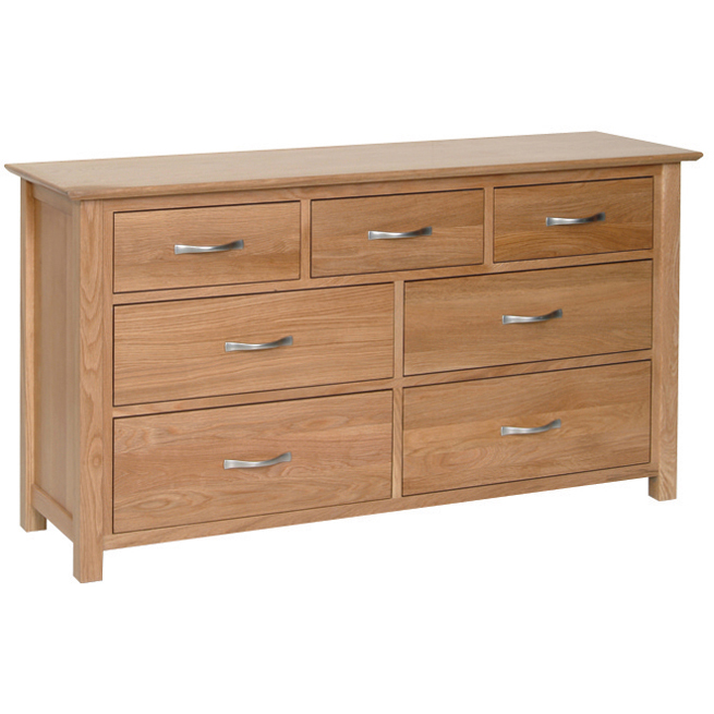 Devonshire New Oak 3 Over 4 Chest of Drawers Devonshire New Oak 3 Over 4 Chest of Drawers