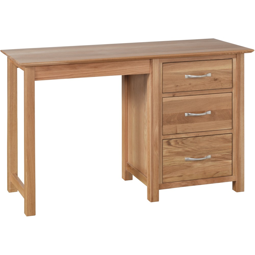 Devonshire New Oak Single Pedestal Dressing Table Devonshire New Oak Single Pedestal Dressing Table
