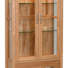 Devonshire New Oak Display Cabinet Devonshire New Oak Display Cabinet