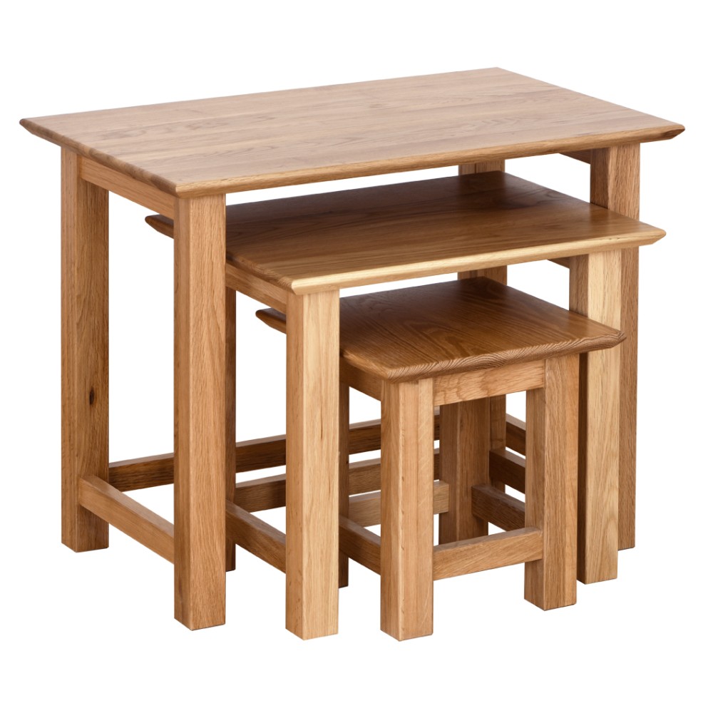 Devonshire New Oak Small Nest Of Tables Devonshire New Oak Small Nest Of Tables