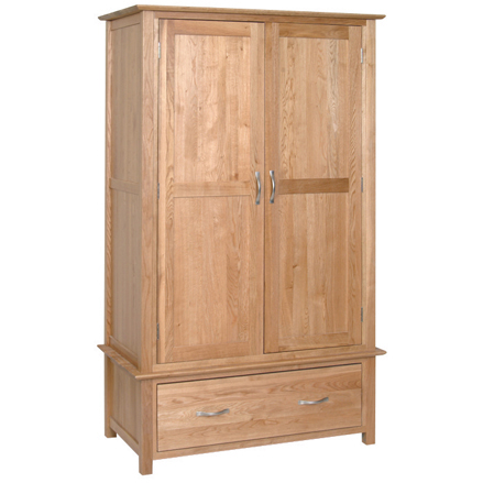 Devonshire New Oak Gents 1 Drawer Wardrobe Devonshire New Oak Gents 1 Drawer Wardrobe