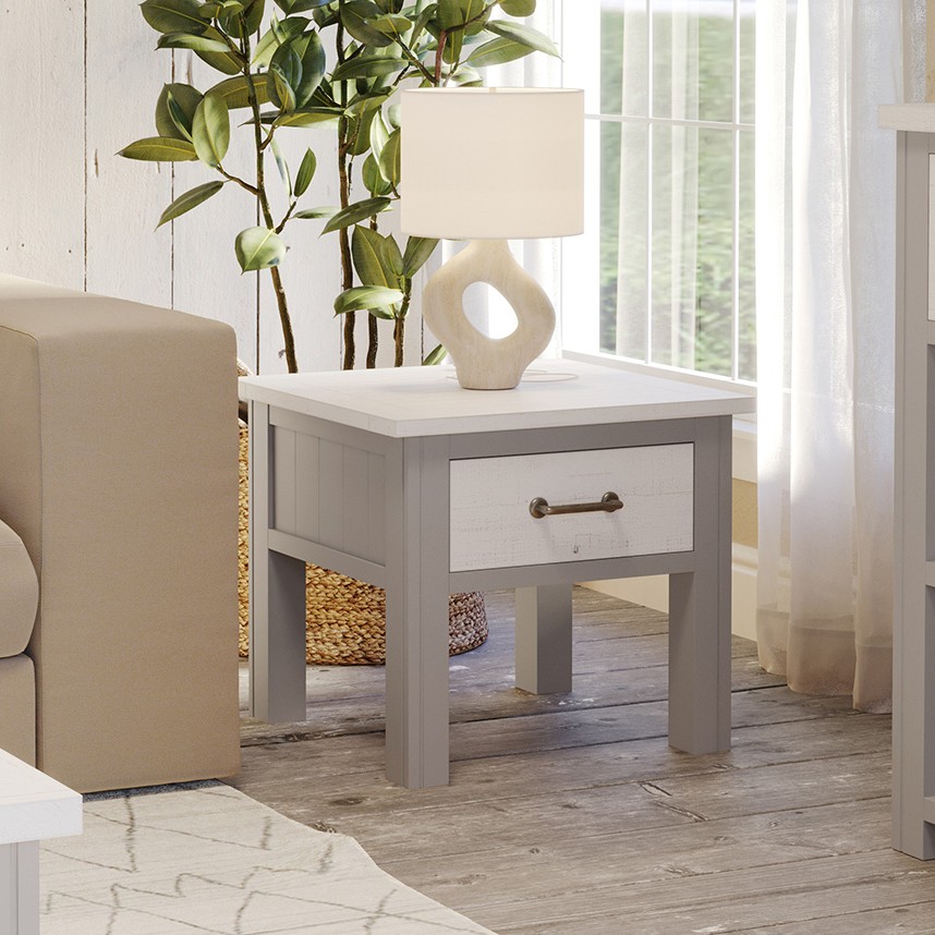 Greystone Lamp Table with drawer Greystone Lamp Table with drawer