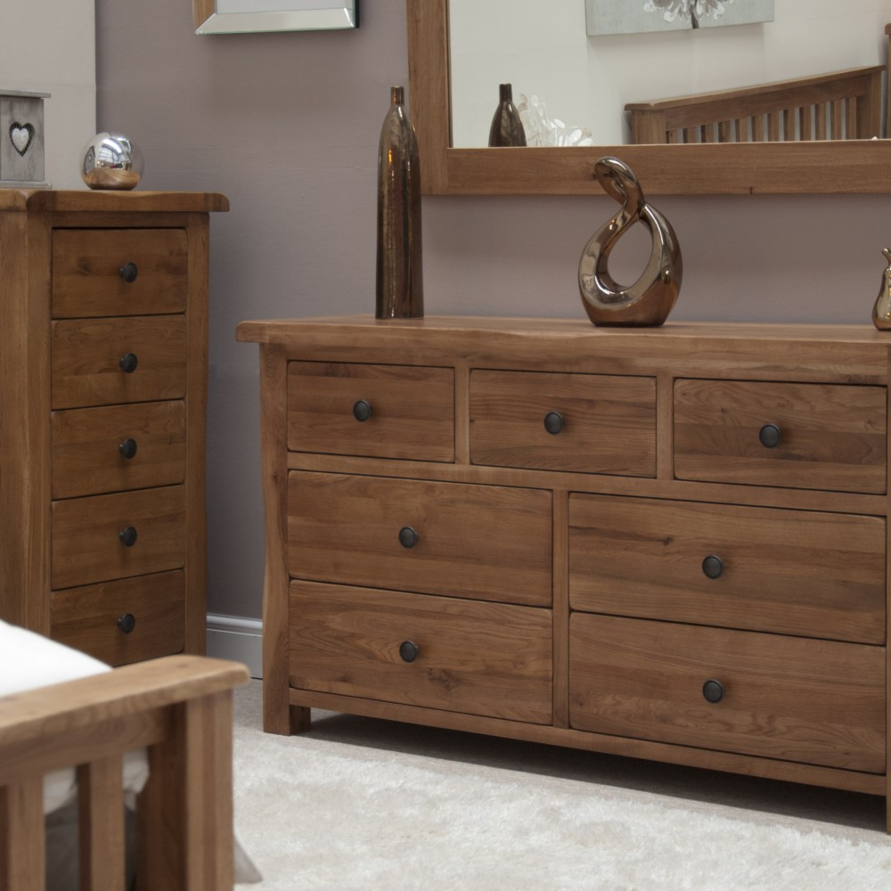 Homestyle Rustic Oak 7 Drawer Multi Chest Homestyle Rustic Oak 7 Drawer Multi Chest
