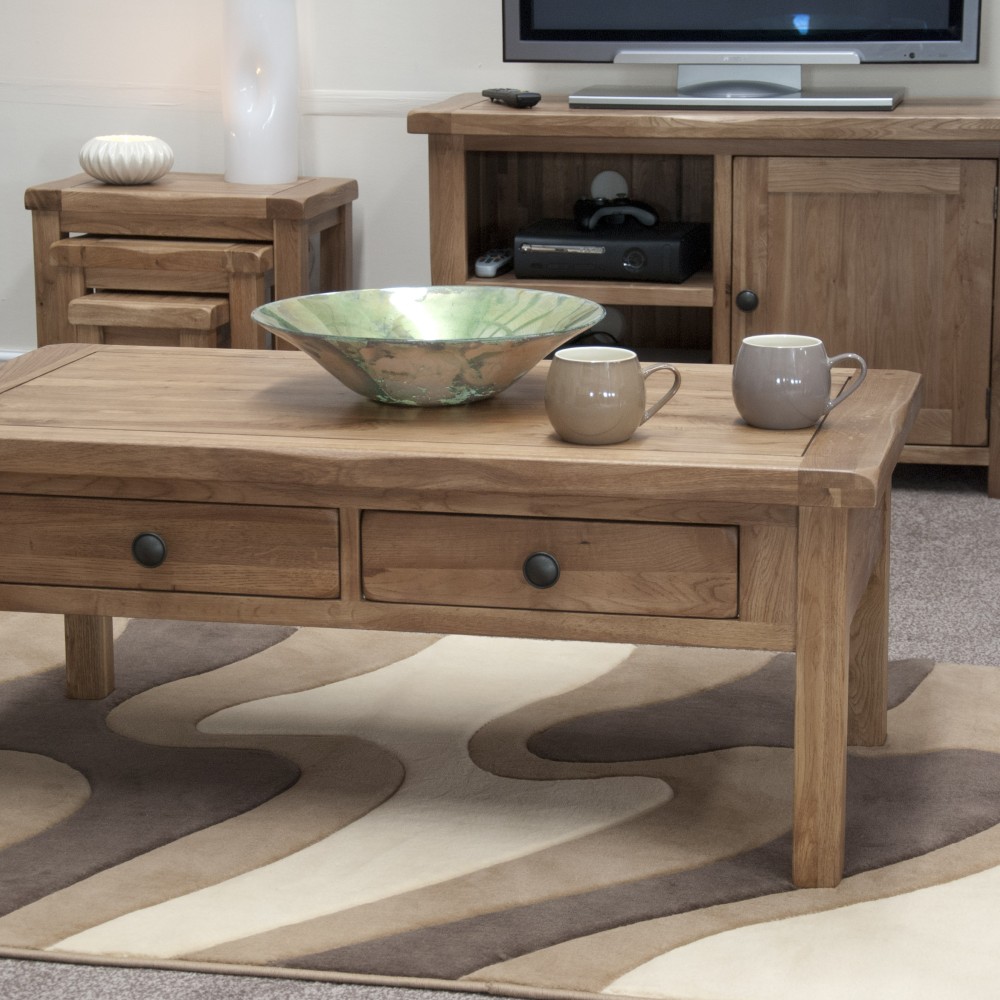 Homestyle Rustic Oak Coffee Table Homestyle Rustic Oak Coffee Table