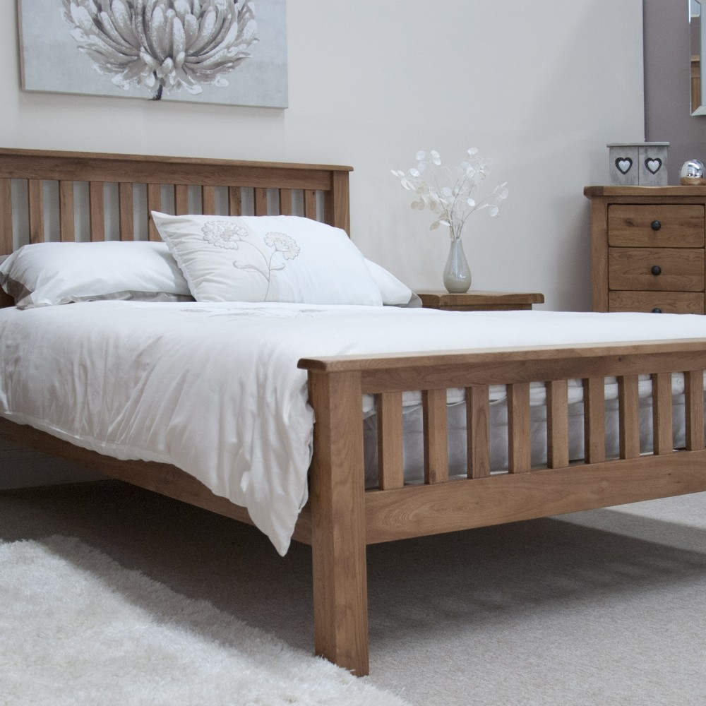 Homestyle Rustic Oak Double Bed Homestyle Rustic Oak Double Bed