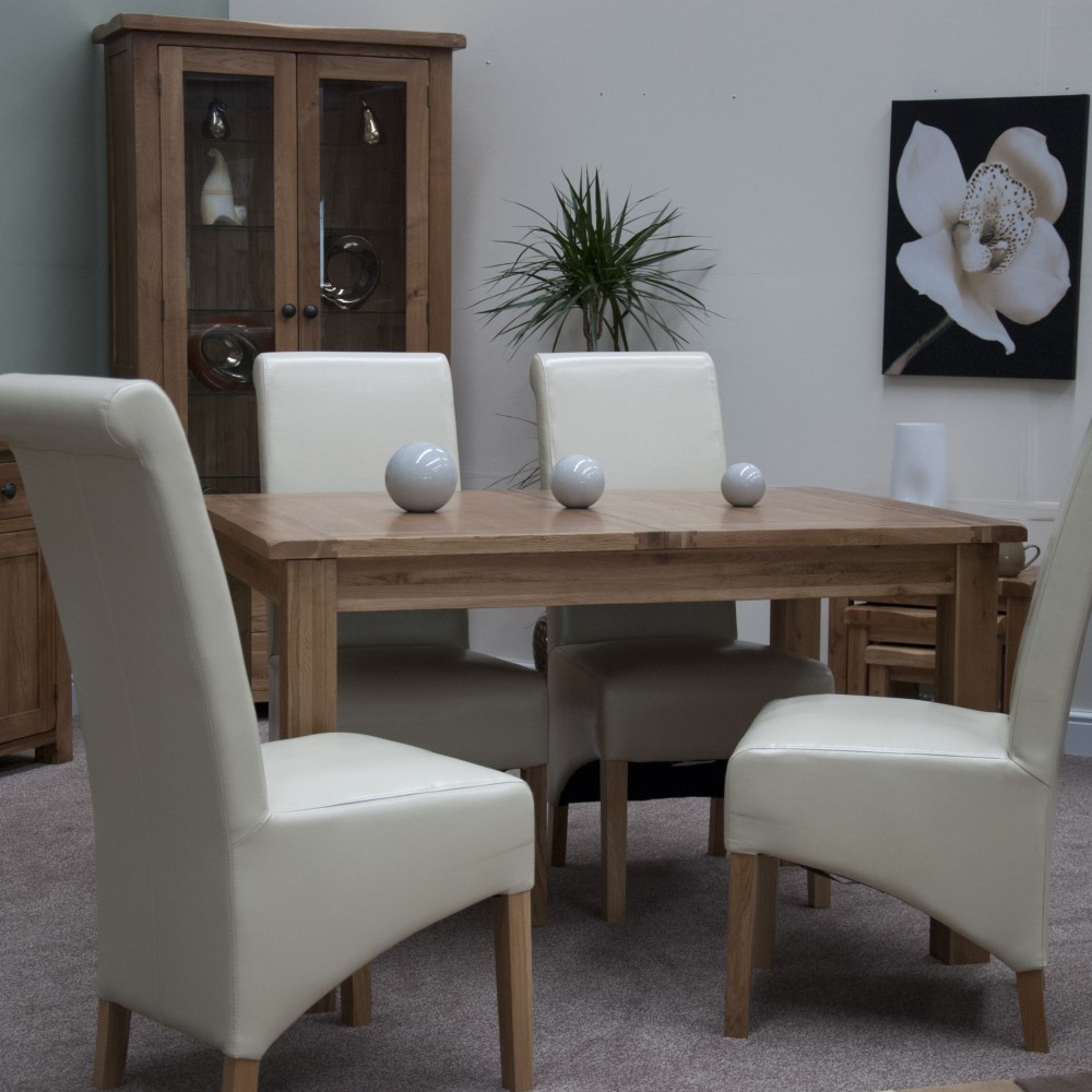 Homestyle Rustic Oak Extending Dining Table