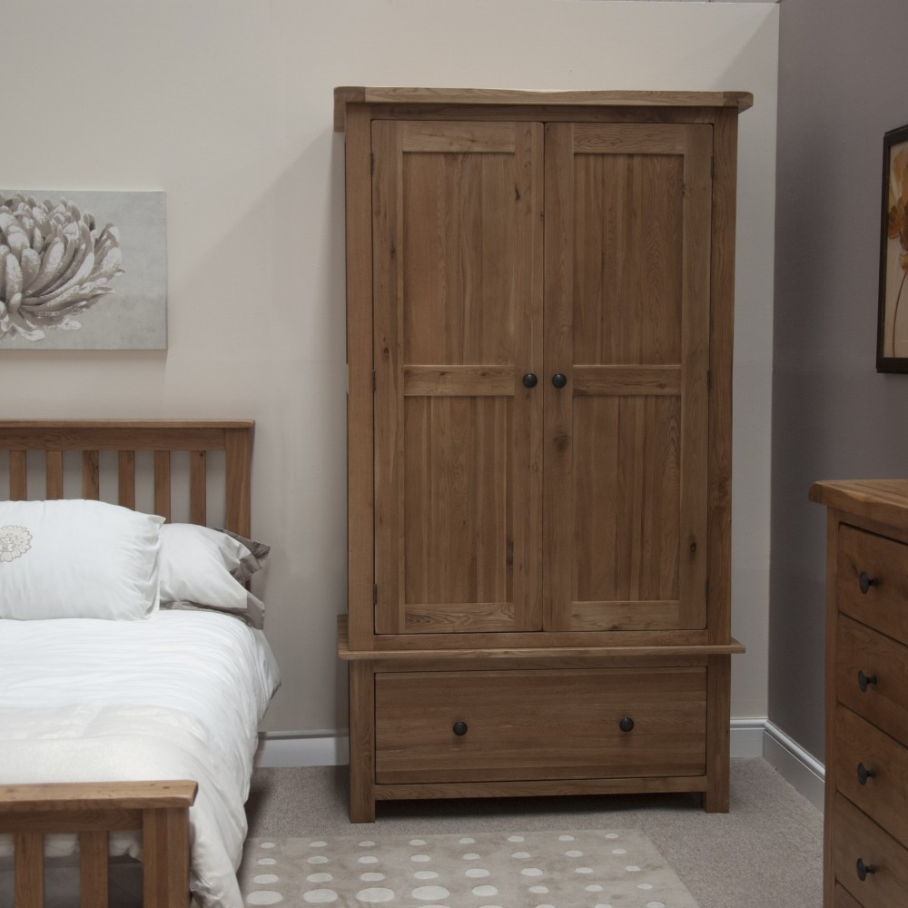 Homestyle Rustic Oak Gents Wardrobe Homestyle Rustic Oak Gents Wardrobe