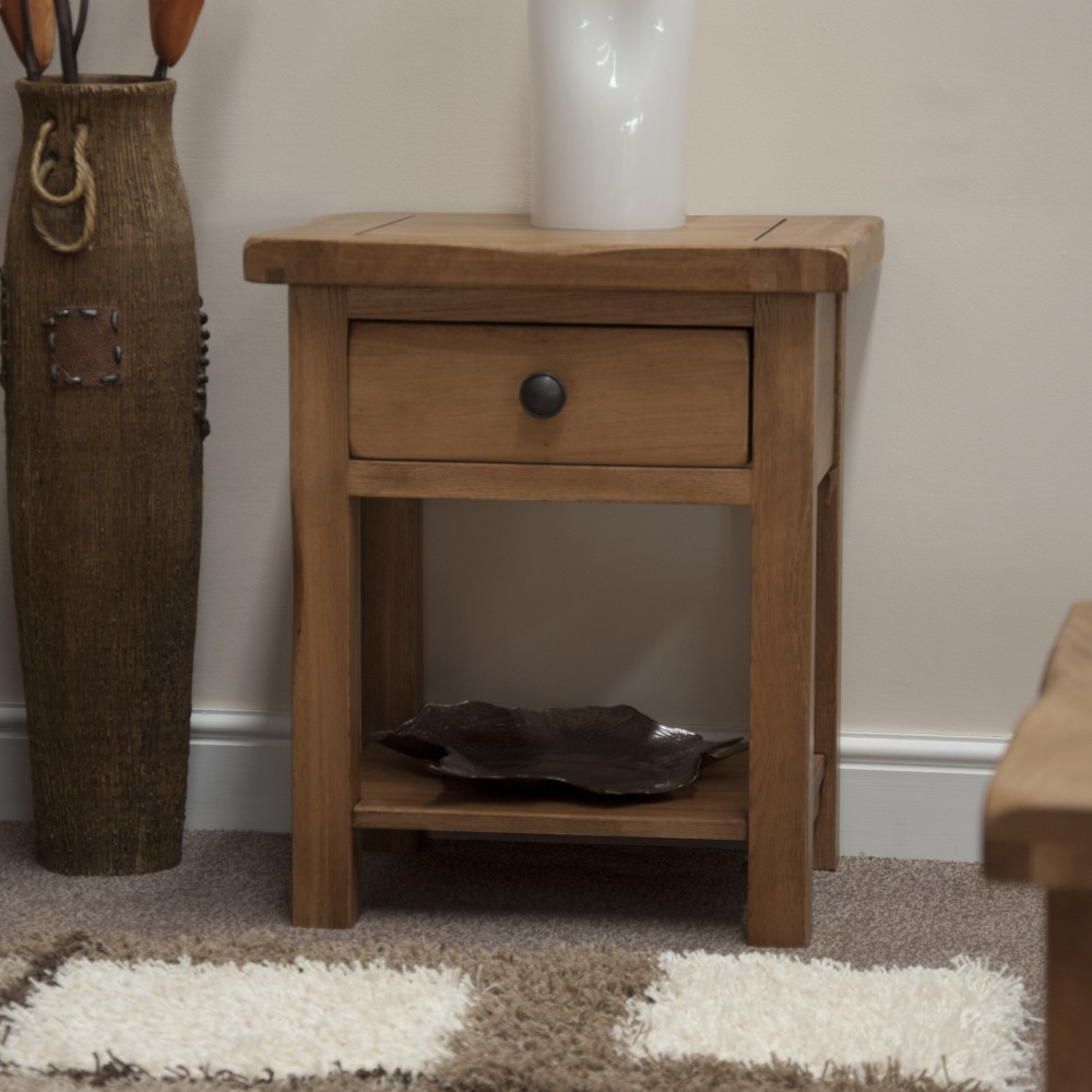 Homestyle Rustic Oak Lamp Table Homestyle Rustic Oak Lamp Table