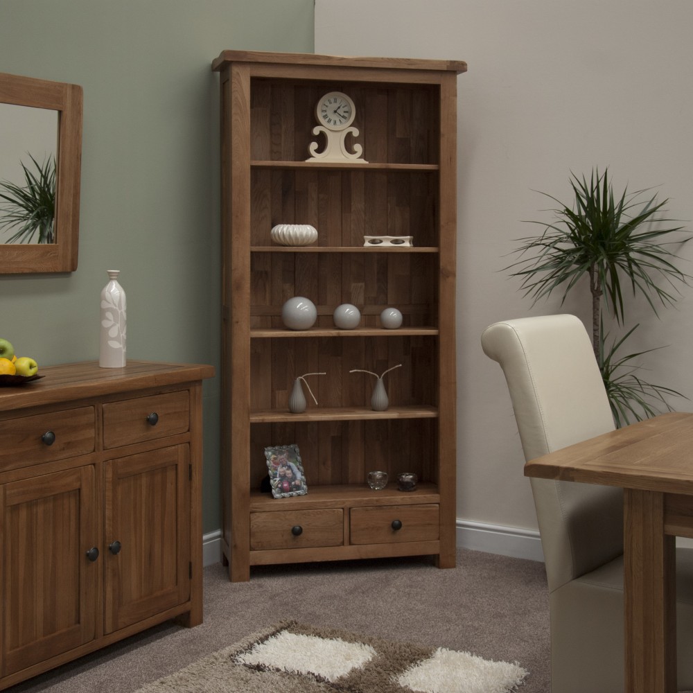 Homestyle Rustic Oak Large Bookcase Homestyle Rustic Oak Large Bookcase