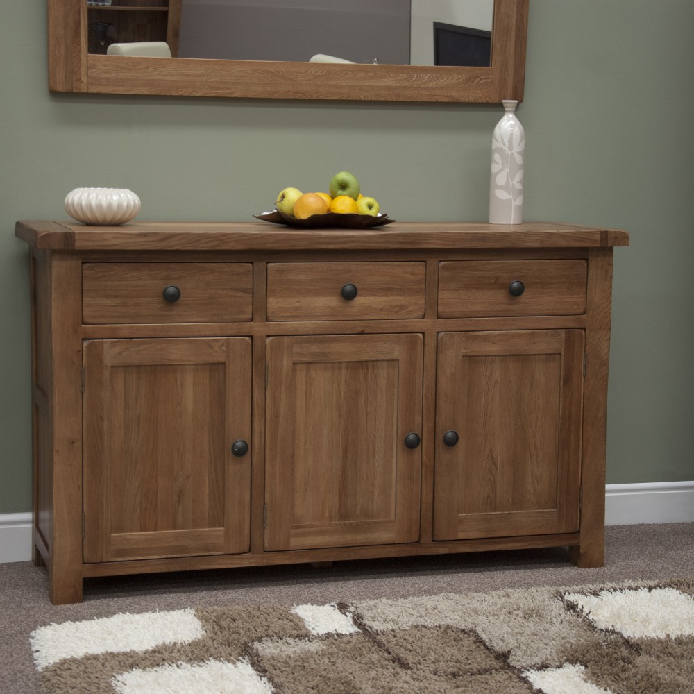 Homestyle Rustic Oak Large Sideboard Homestyle Rustic Oak Large Sideboard