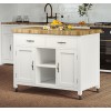 Kitchen Island (White) with Butchers Block Kitchen Island (White) with Butchers Block