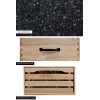Kitchen Island (Oak) Four Drawer With Black Granite Top Kitchen Island (Oak) Four Drawer With Black Granite Top