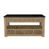 Kitchen Island (Oak) Four Drawer With Black Granite Top Kitchen Island (Oak) Four Drawer With Black Granite Top