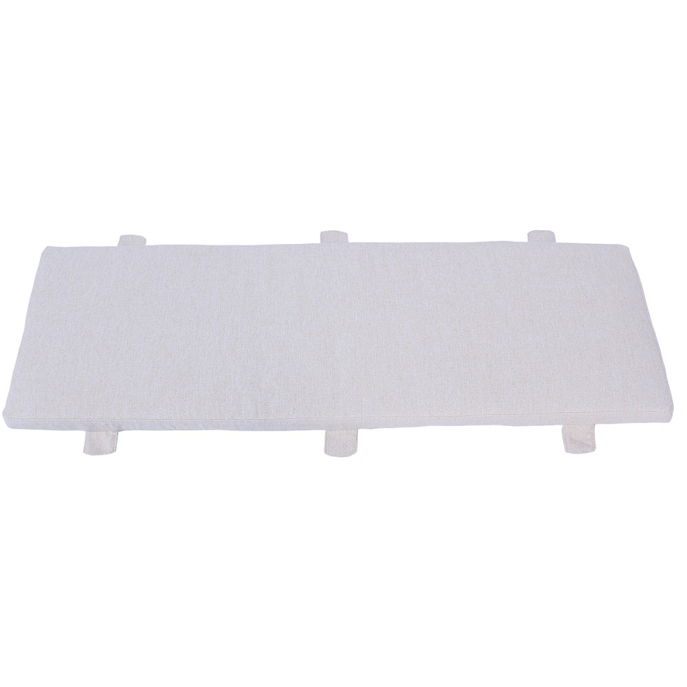 Moreton Beige Fabric Bench Seat Pad Moreton Beige Fabric Bench Seat Pad
