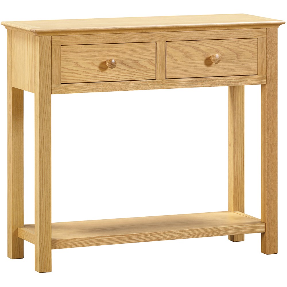 Moreton Oak 2 Drawer Console Table Moreton Oak 2 Drawer Console Table