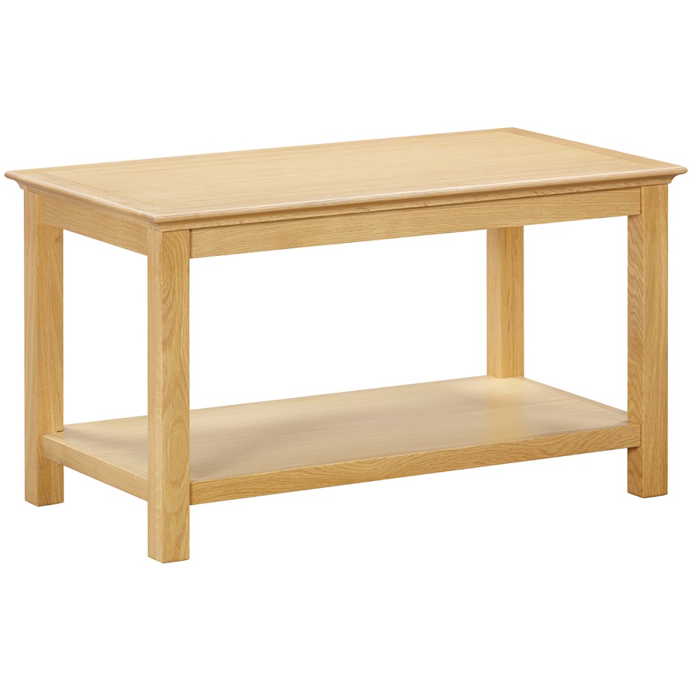 Moreton Oak Coffee Table with Shelf