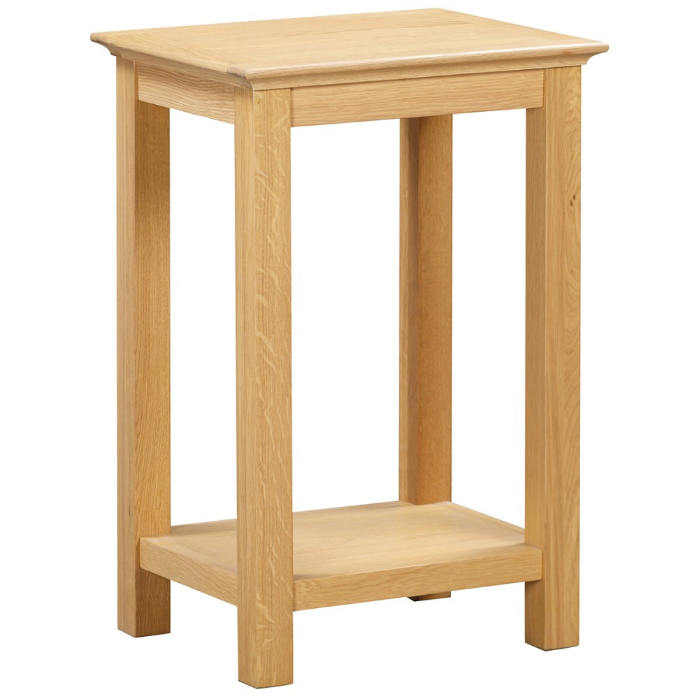 Moreton Oak Tall Lamp Table with Shelf Moreton Oak Tall Lamp Table with Shelf