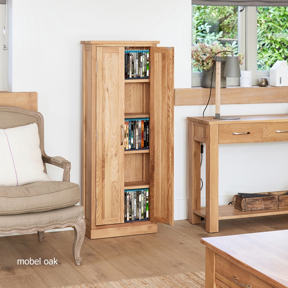 Mobel Oak DVD Storage Cupboard Mobel Oak DVD Storage Cupboard