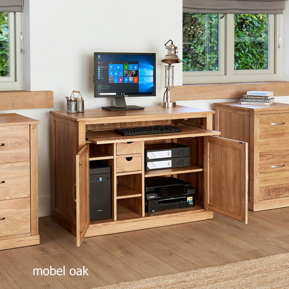 Mobel Oak Hidden Home Office Mobel Oak Hidden Home Office