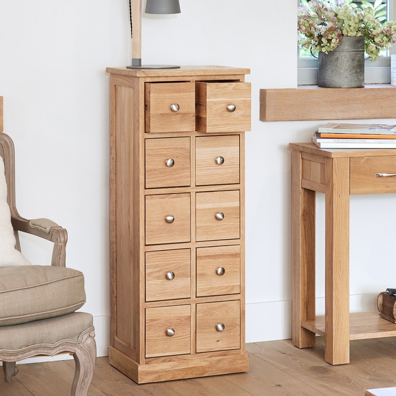 Mobel Oak Multi Drawer DVD / CD Storage Chest Mobel Oak Multi Drawer DVD / CD Storage Chest