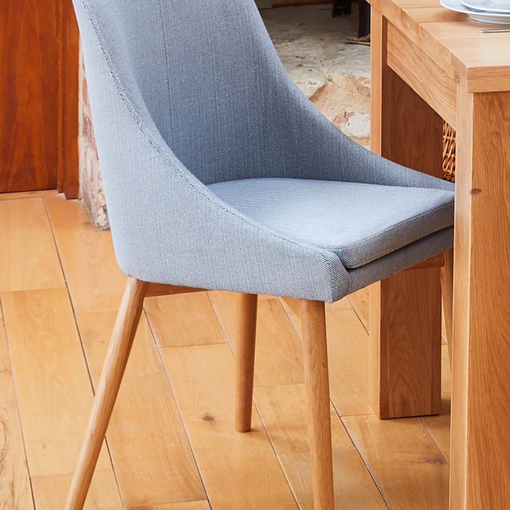 Mobel Oak Grey Upholstered Dining Chair Mobel Oak Grey Upholstered Dining Chair