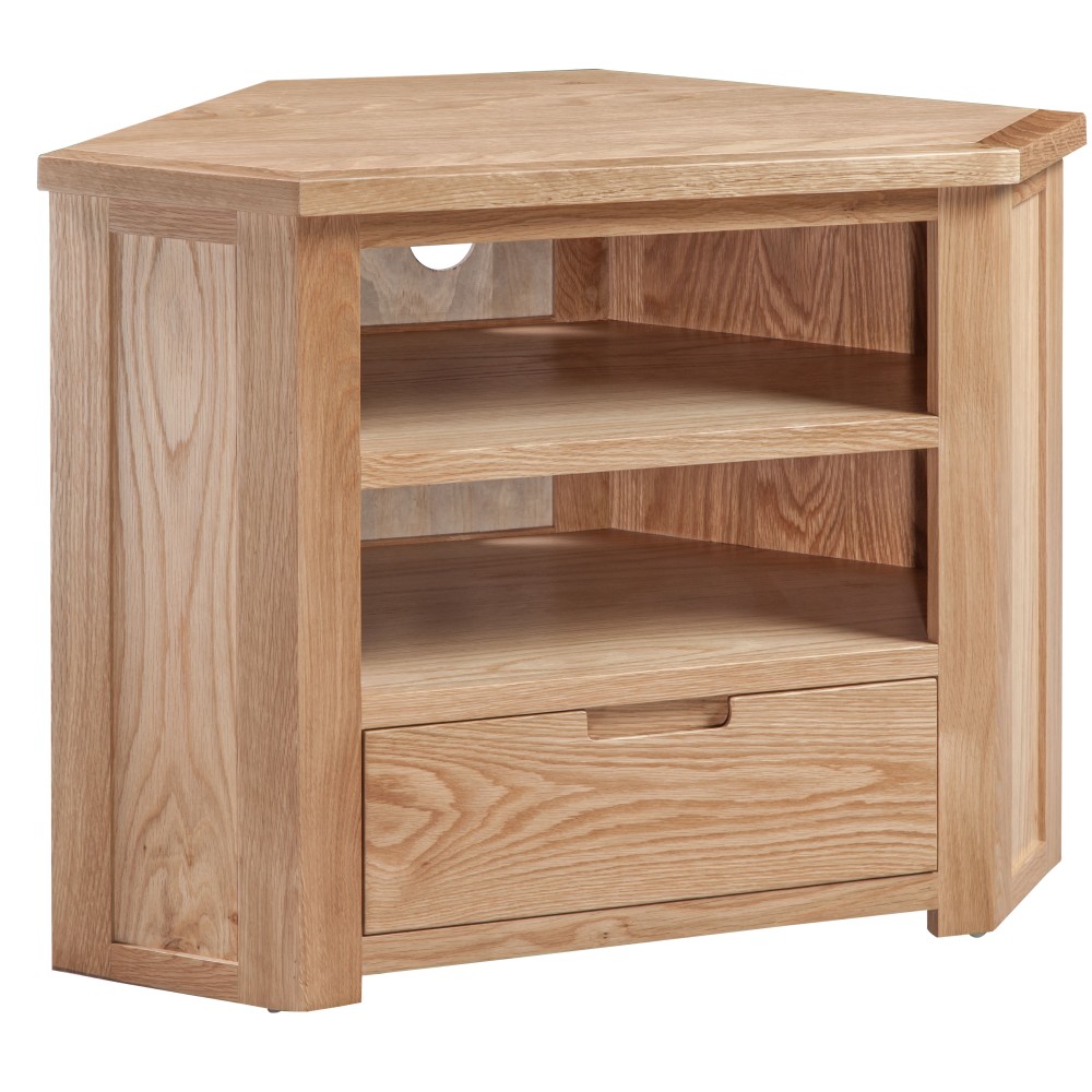 Moderna Oak Corner TV Cabinet Moderna Oak Corner TV Cabinet