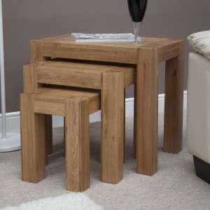 Oak Nest of Tables