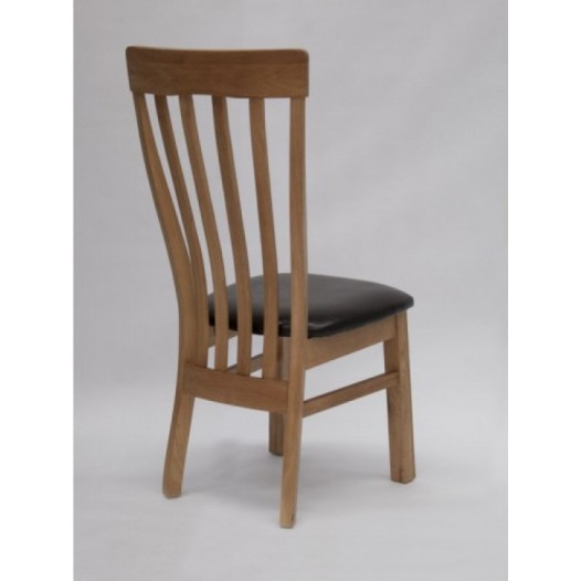 Opus Lucia Oak Leather Dining Chair 