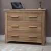 Opus Modern Oak 2 Over 2 Drawer Chest Opus Modern Oak 2 Over 2 Drawer Chest