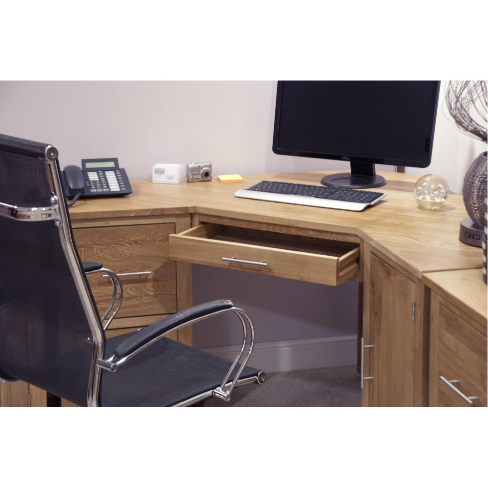 Opus Modern Oak Corner Desk Opus Modern Oak Corner Desk