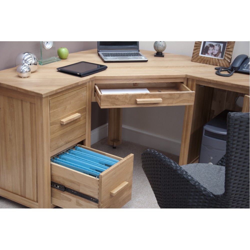 Opus Modern Oak Corner Desk Opus Modern Oak Corner Desk