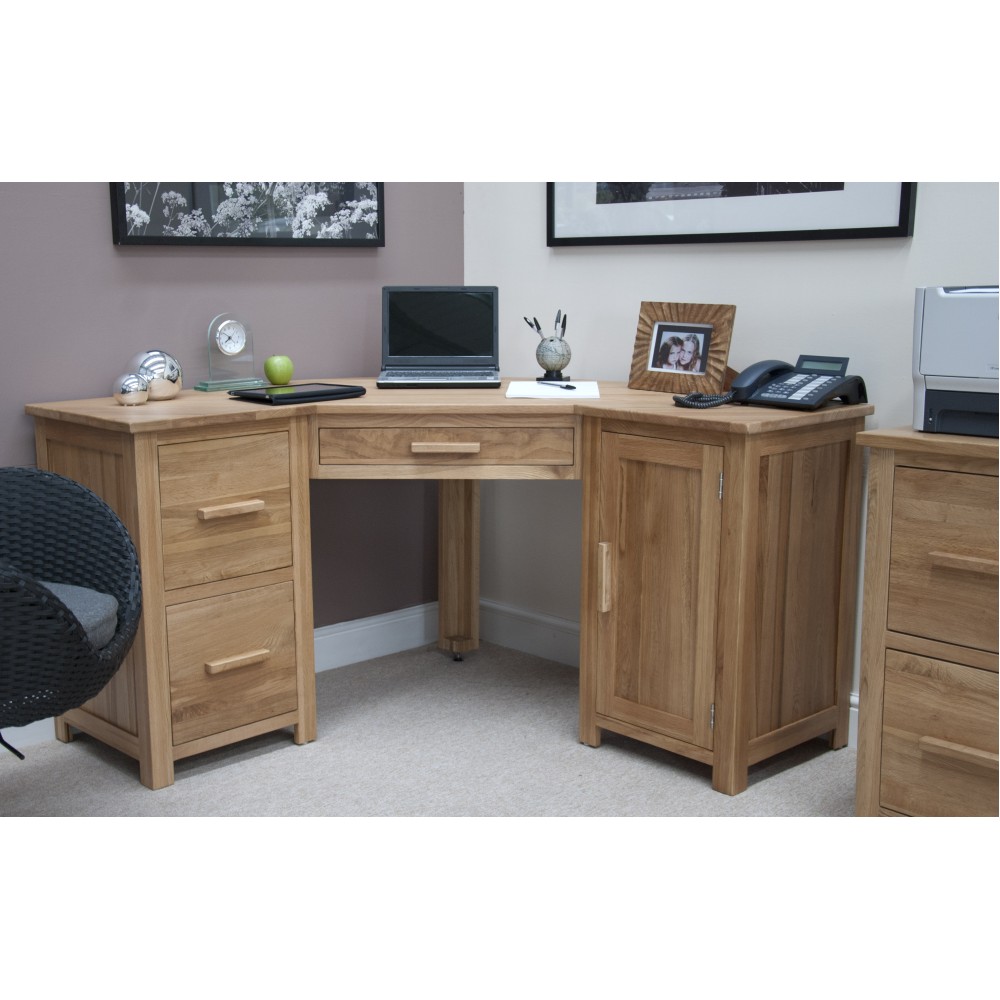 Opus Modern Oak Corner Desk Opus Modern Oak Corner Desk