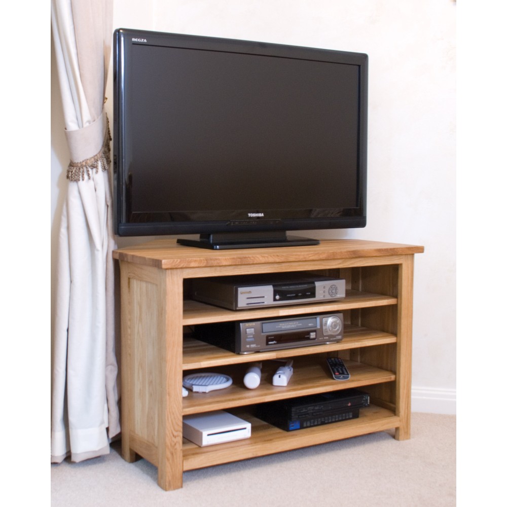 Opus Modern Oak Corner TV Unit Opus Modern Oak Corner TV Unit