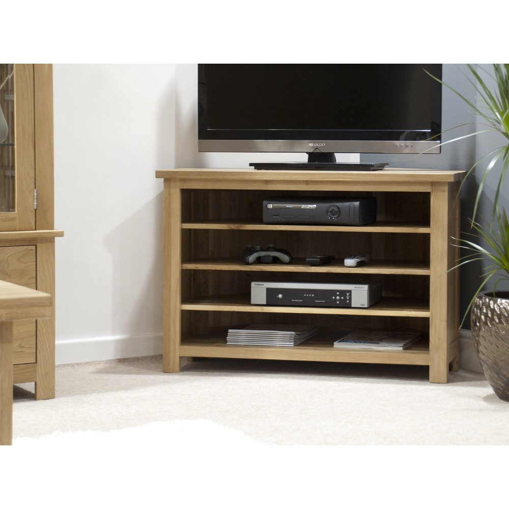 Opus Modern Oak Corner TV Unit Opus Modern Oak Corner TV Unit