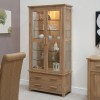 Opus Modern Oak Glass Display Cabinet Opus Modern Oak Glass Display Cabinet